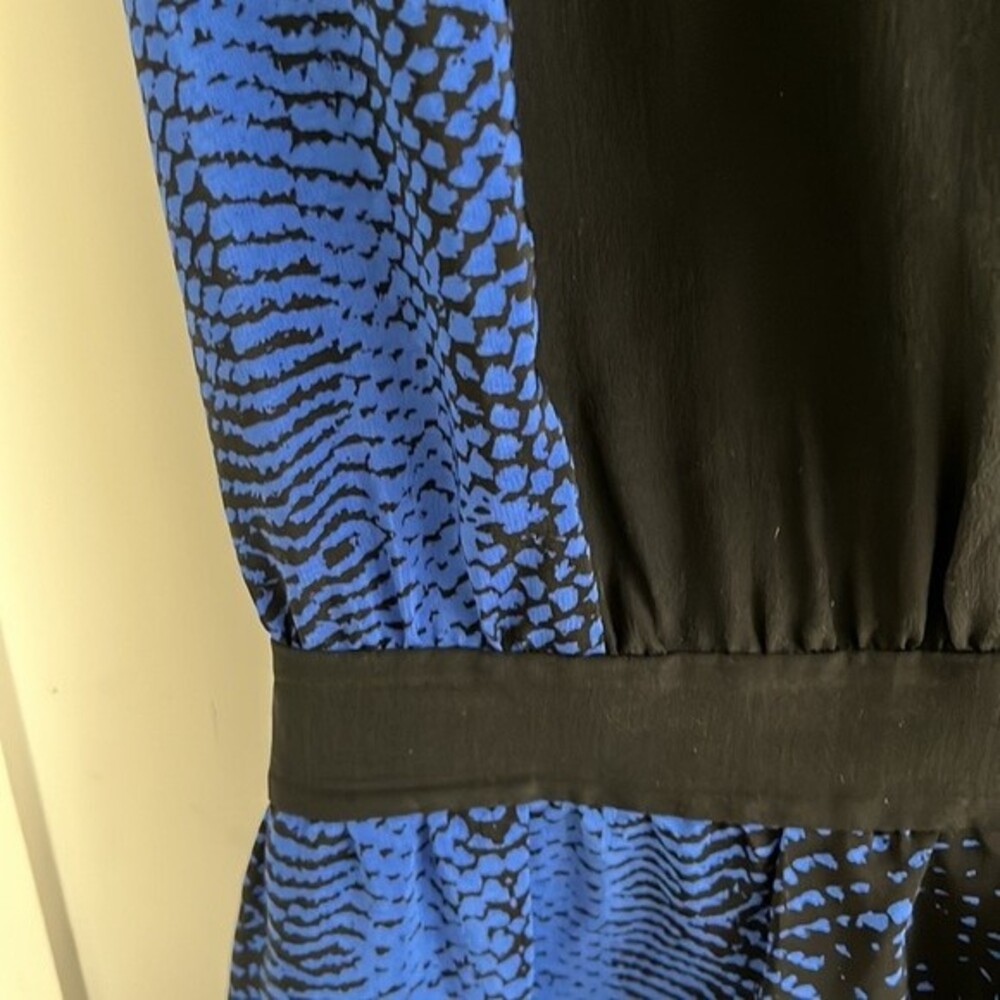 Euc Robert Rodriguez Silk Blue Black Python Snake… - image 4